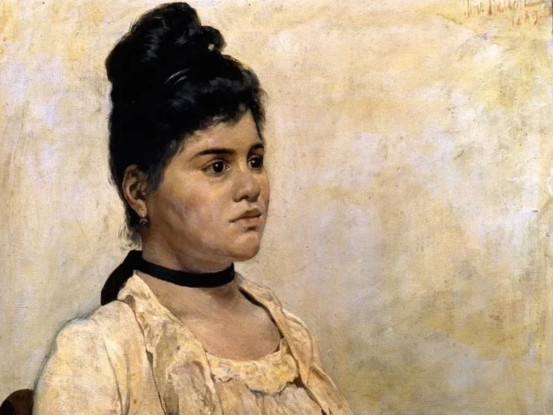 1825-Giovanni Fattori - Ritratto della figliastra-Galleria d’Arte Moderna, Palazzo Pitti, Firenze